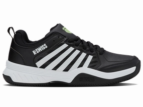 04429-064-M | COURT EXPRESS 2 CLAY | BLACK/WHITE/SOFT NEON GREEN ComfortFit Reinforced Eyelets