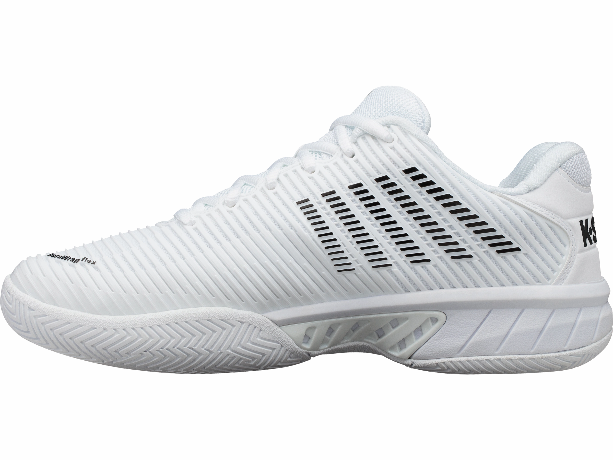 06613-102-M | HYPERCOURT EXPRESS 2 | WHITE/BLACK Run Fast Multi Density Outsole