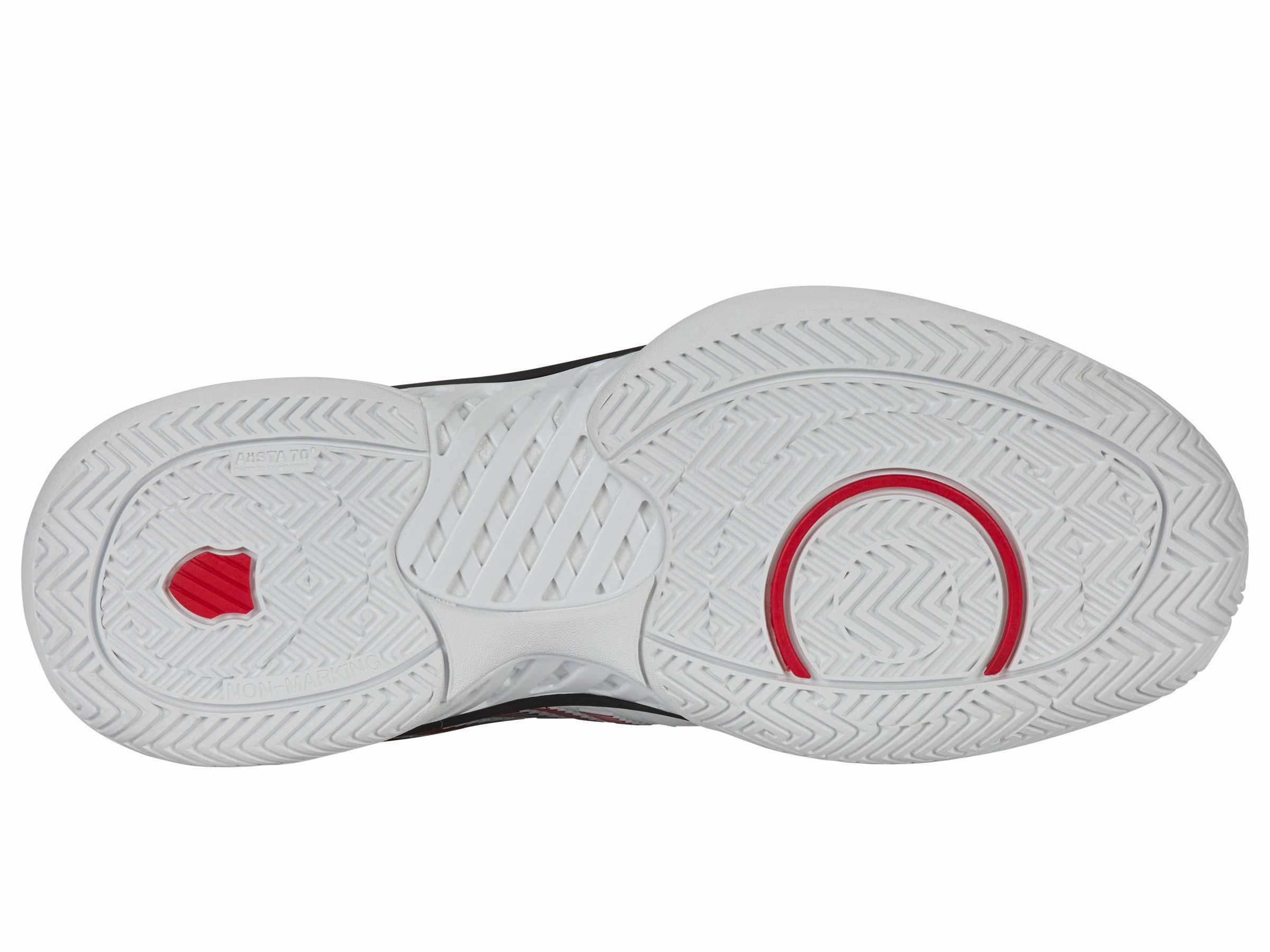 06613-140-M | HYPERCOURT EXPRESS 2 | WHITE/BLACK/MARS RED Responsive Look Impact Dispersing