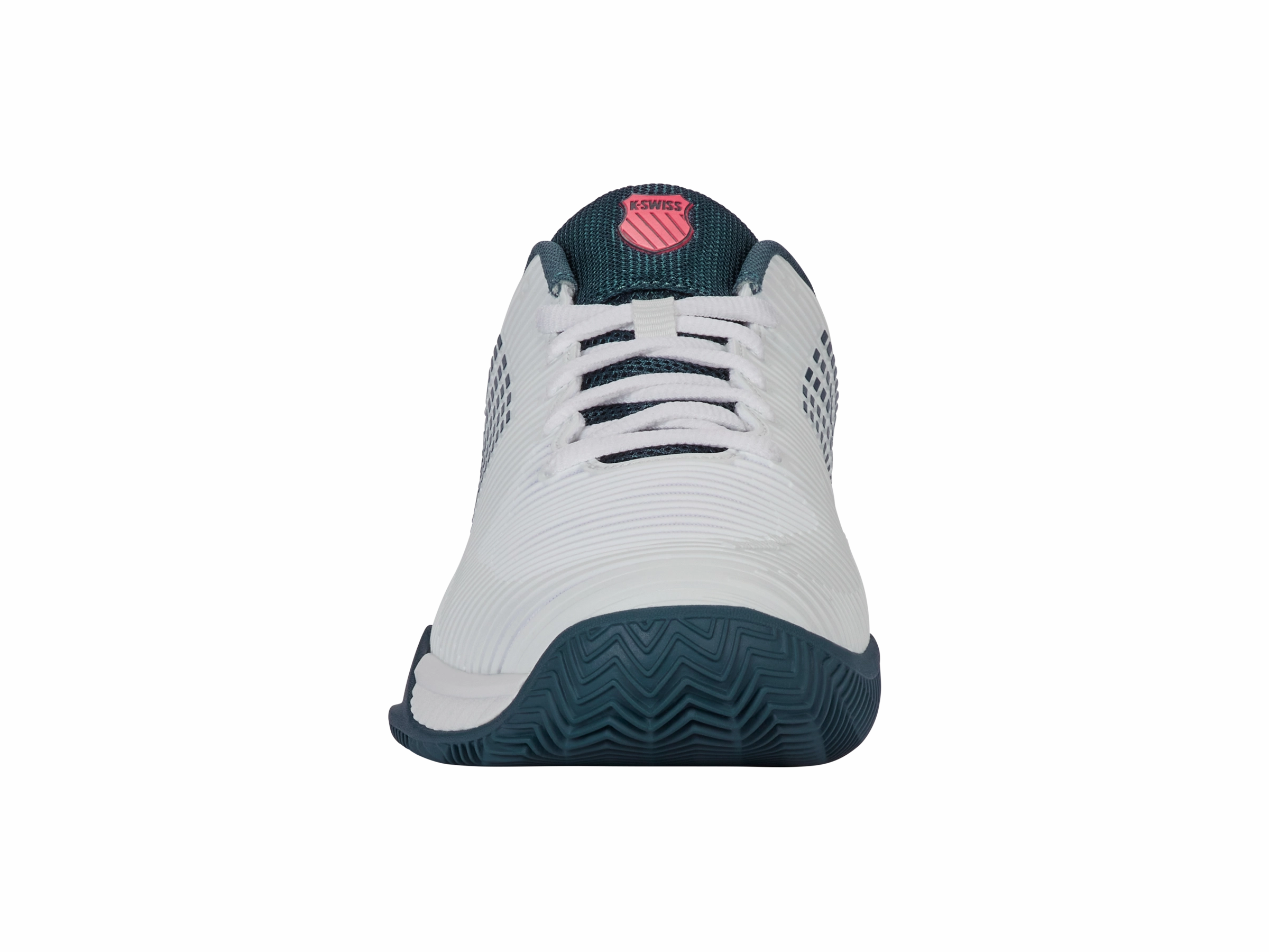 06614-129-M | HYPERCOURT EXPRESS 2 CLAY | WHITE/STARGAZER/NEON BLAZE Sneaker Laces