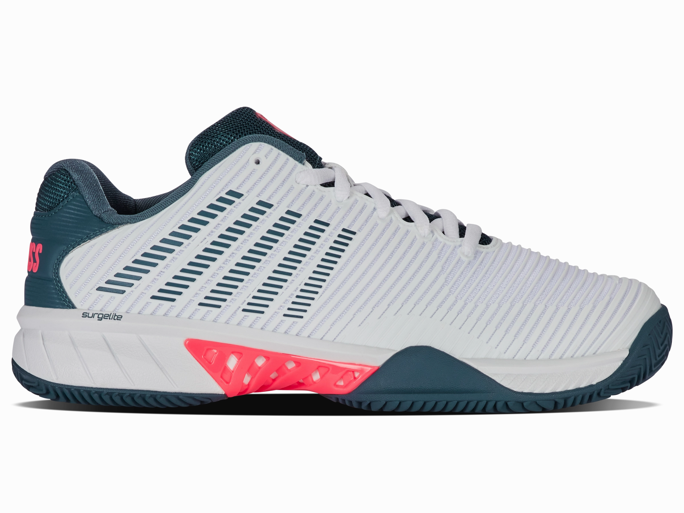 06614-129-M | HYPERCOURT EXPRESS 2 CLAY | WHITE/STARGAZER/NEON BLAZE Airflow Ventilation Channels