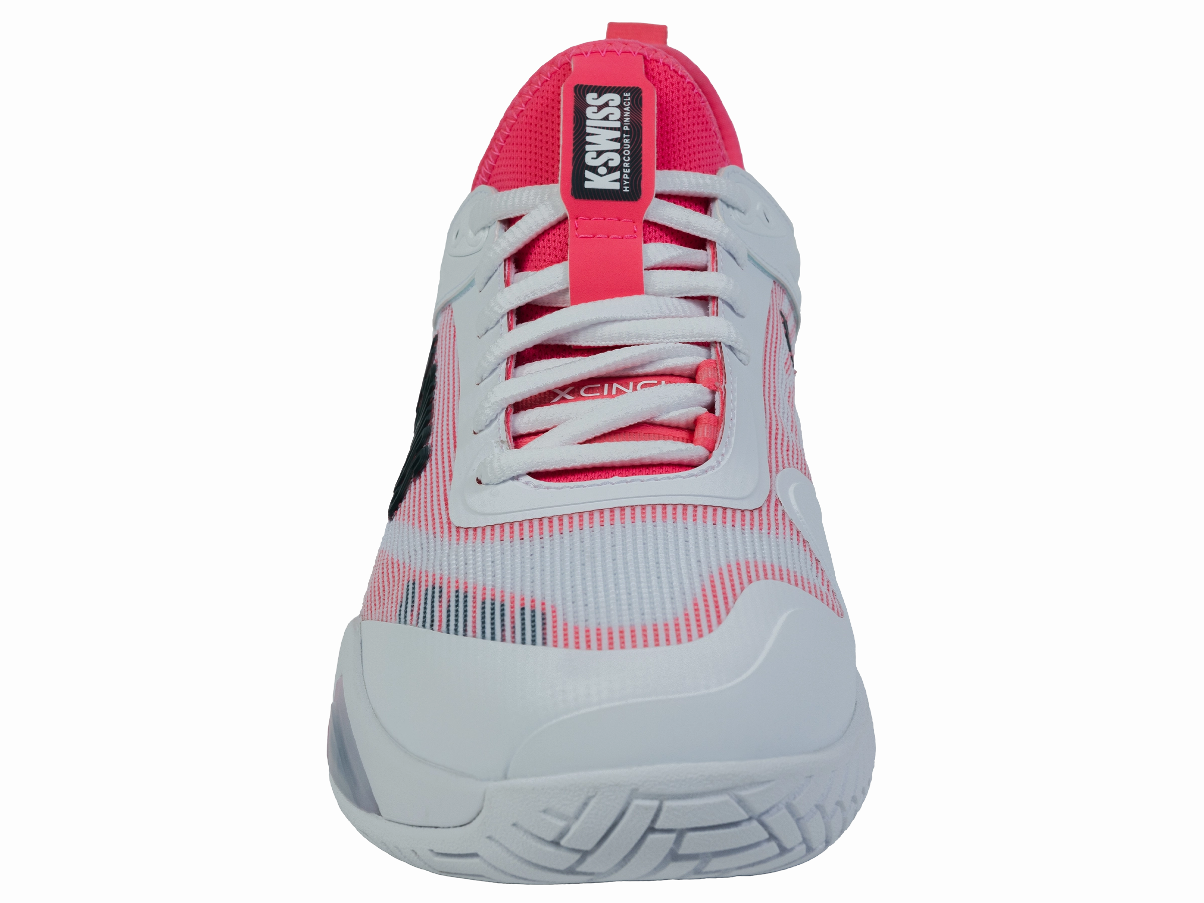 09494-106-M | HYPERCOURT PINNACLE | WHITE/NEON BLAZE/STARGAZER Stride Boost