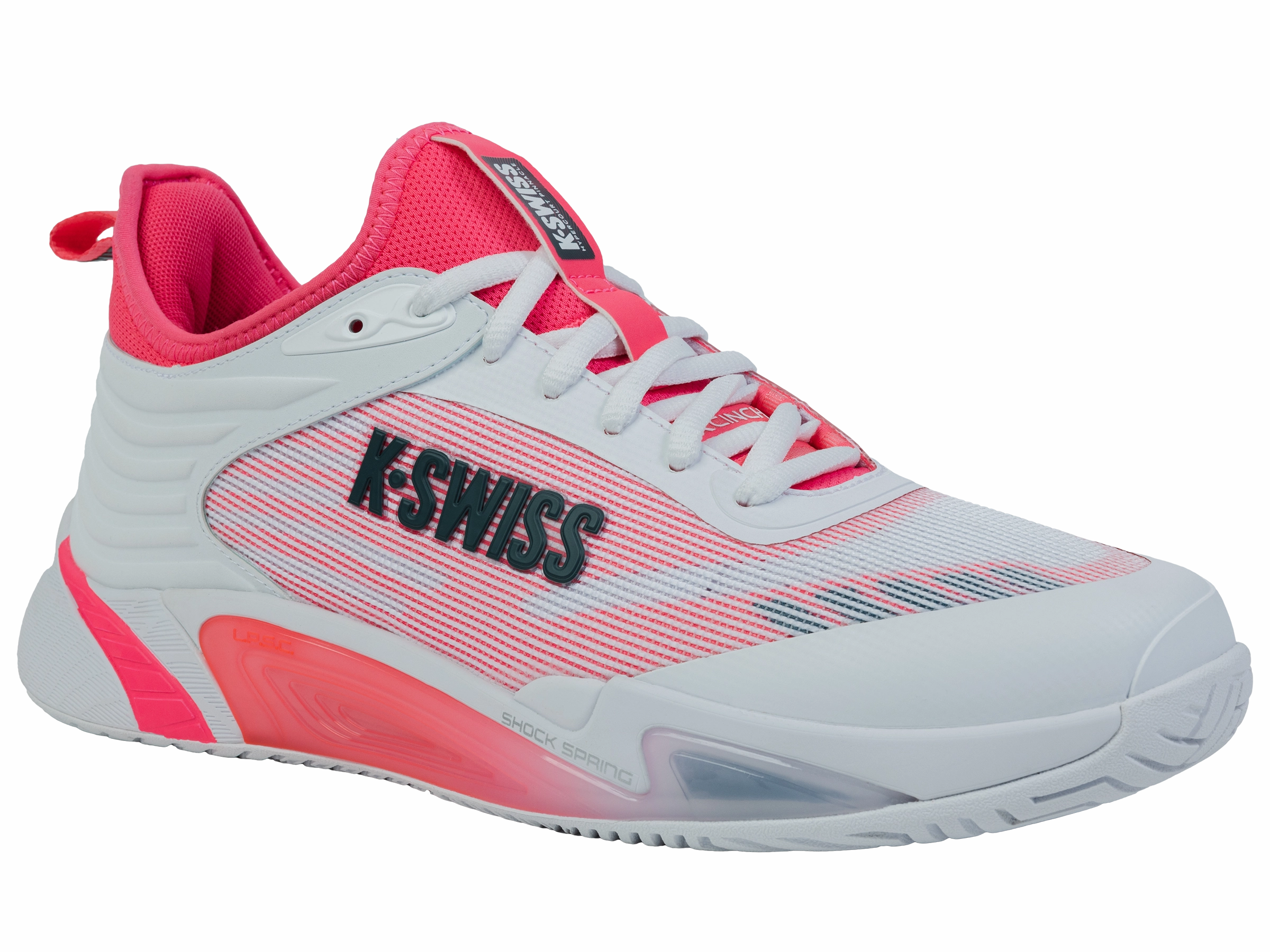 Recycled Material Blend Rigidity to Flex Ratio 09494-106-M | HYPERCOURT PINNACLE | WHITE/NEON BLAZE/STARGAZER