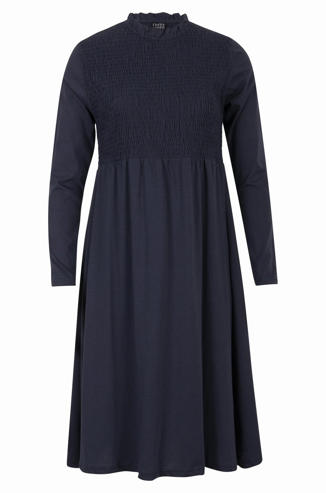 100% Cotton Dress | NAVY | 3411B1 Removable-Straps