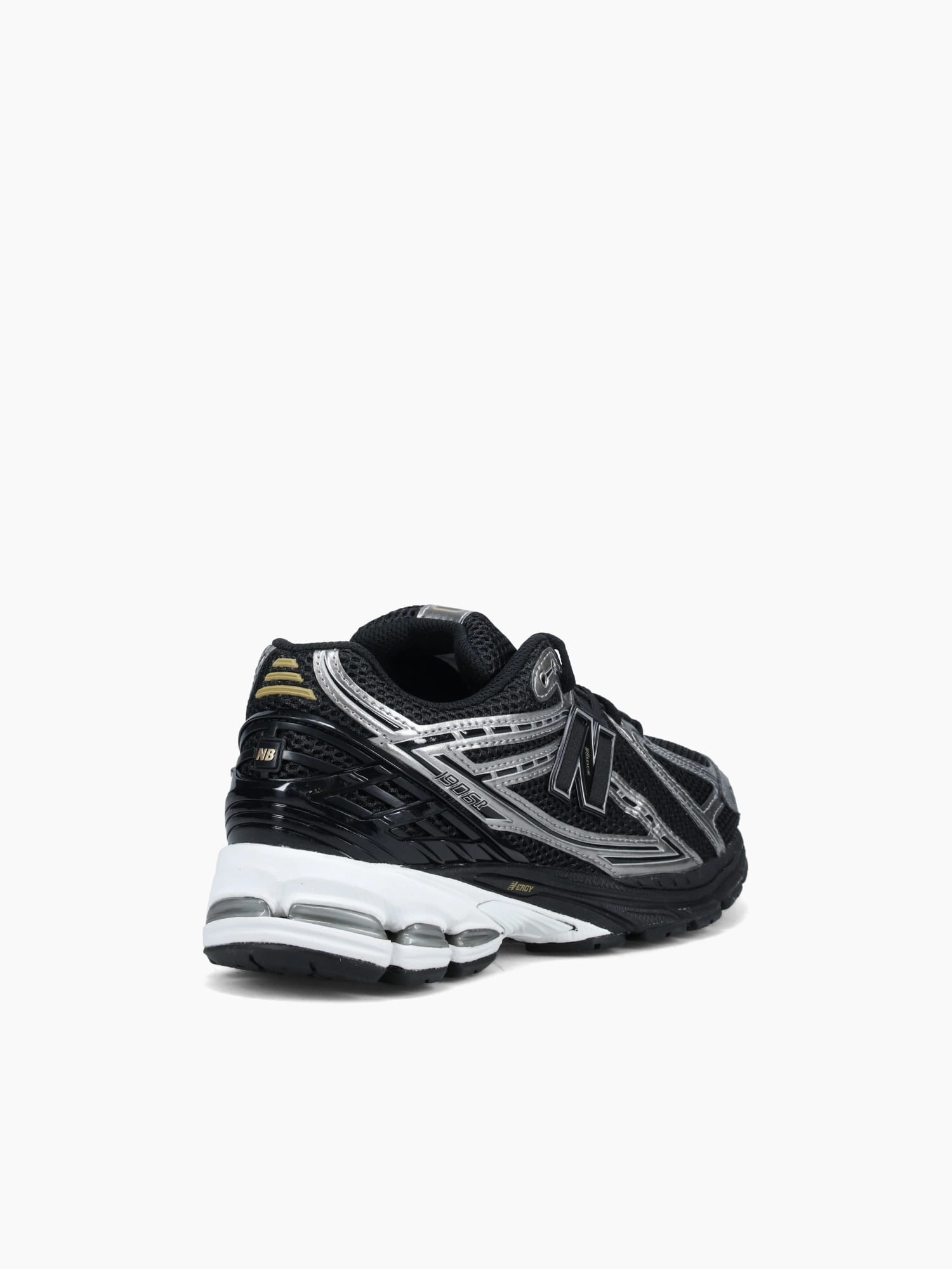 Breathable Upper 1906r Black Silver mesh Leather