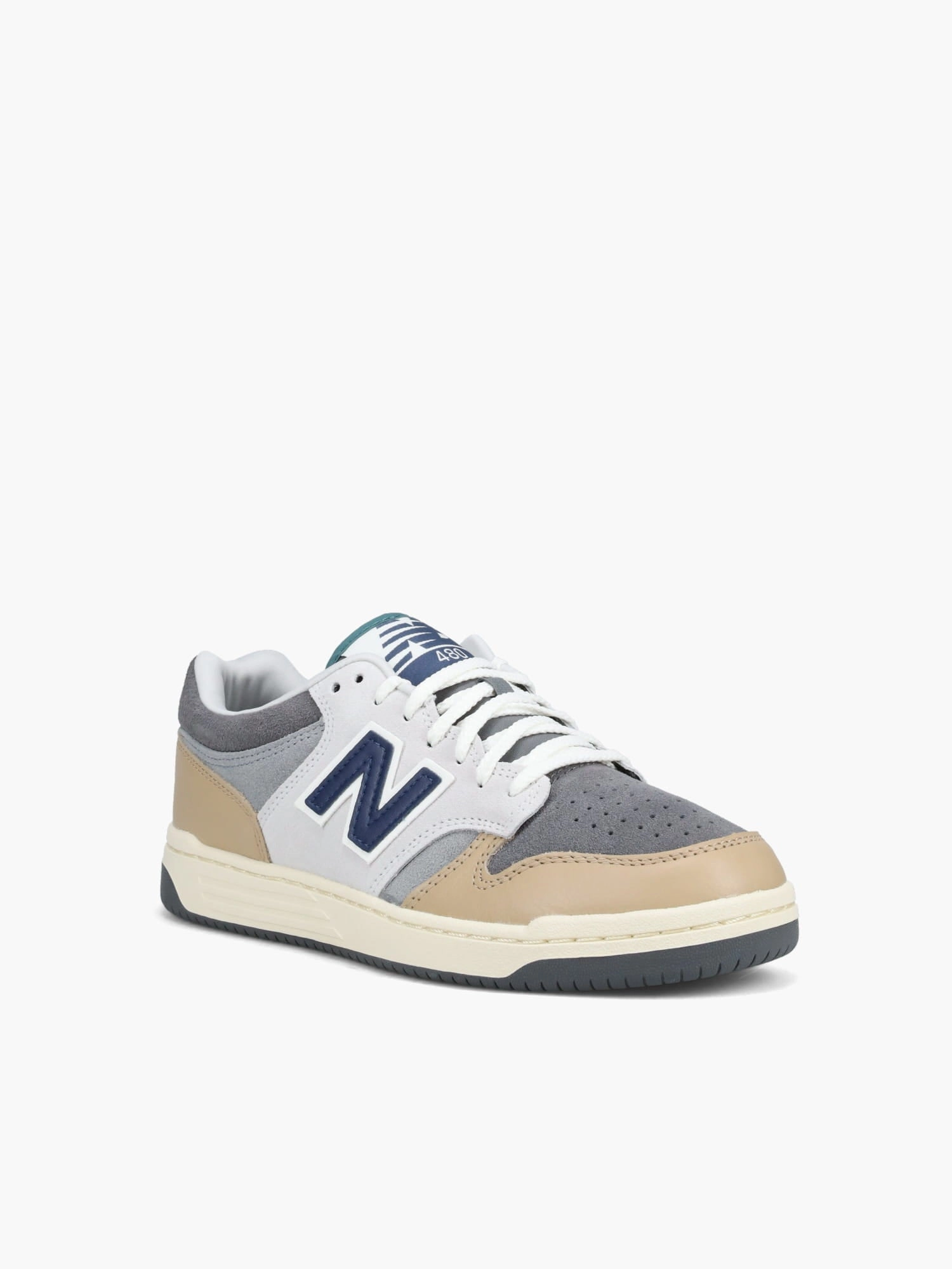 480 Grey Navy suede Dual Material