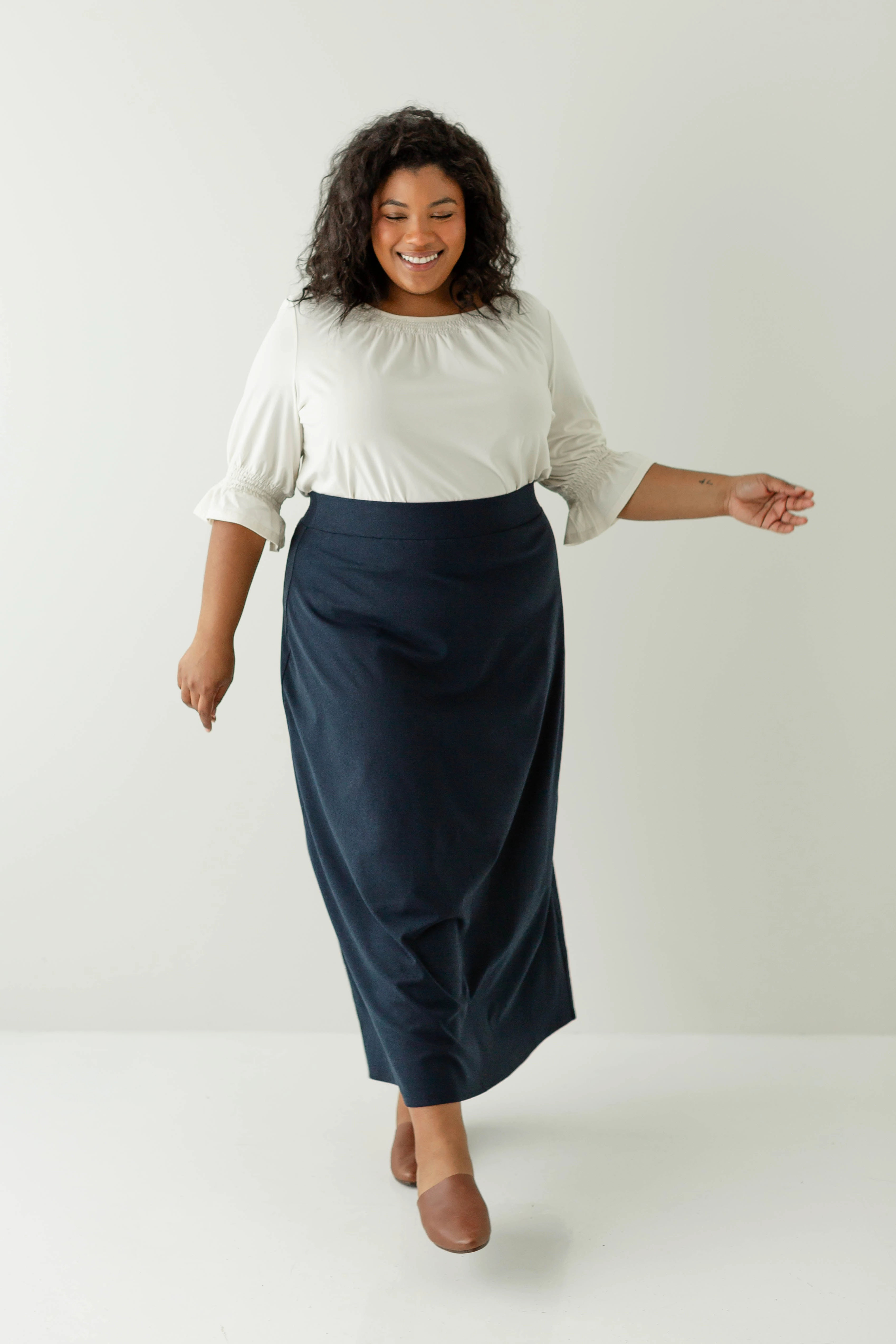 'Camille' Maxi Skirt Heat Dissipating Fabric