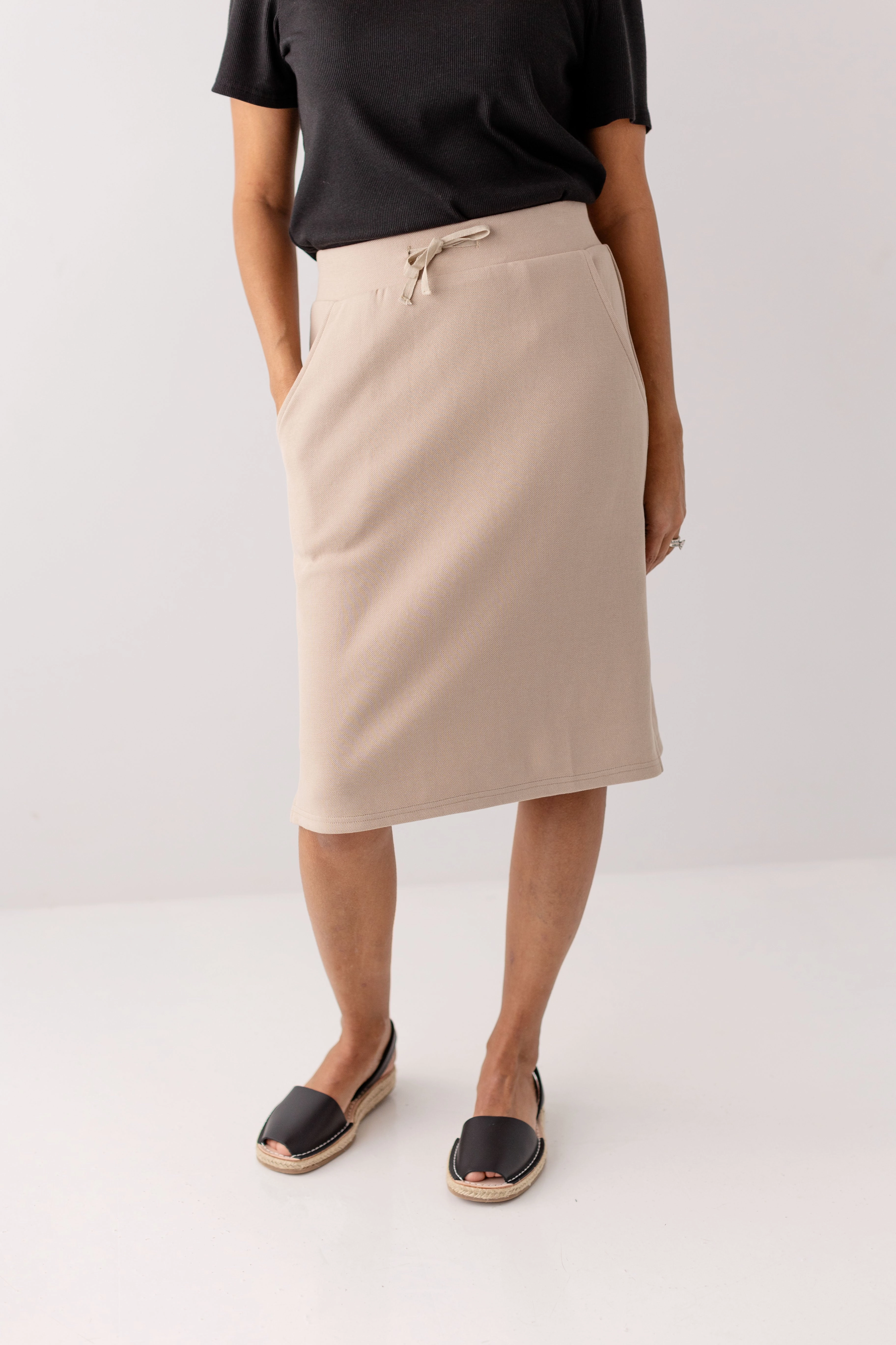'Lauren' Everyday Knit Skirt FINAL SALE Classic Comfort Chill Tones