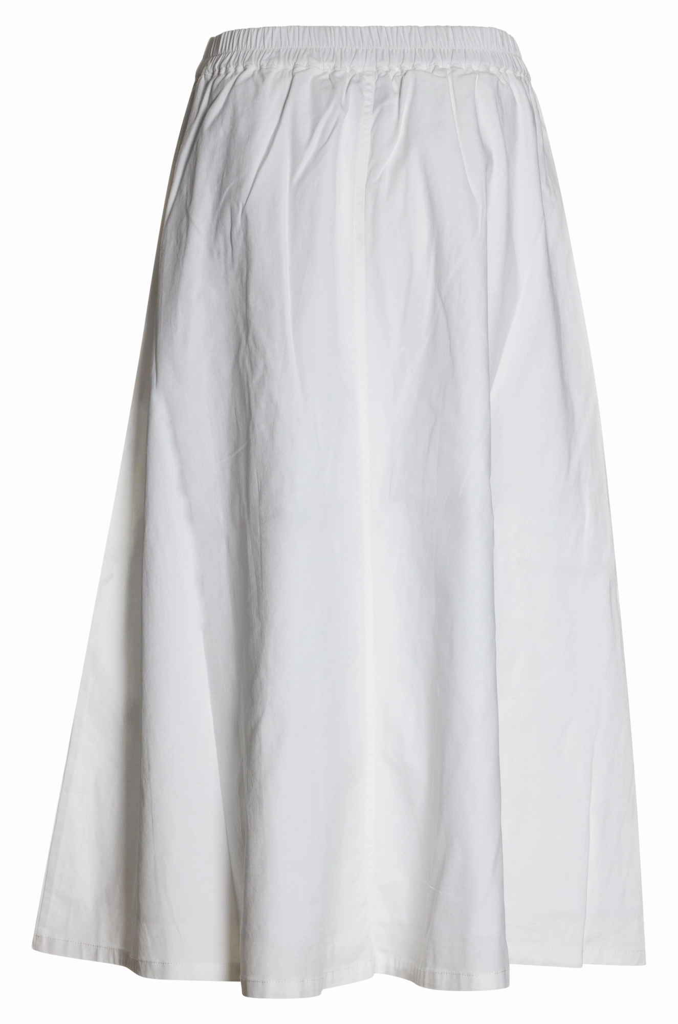 Slip Resistant Waistband A-line pull on Skirt | WHITE | 6818AR