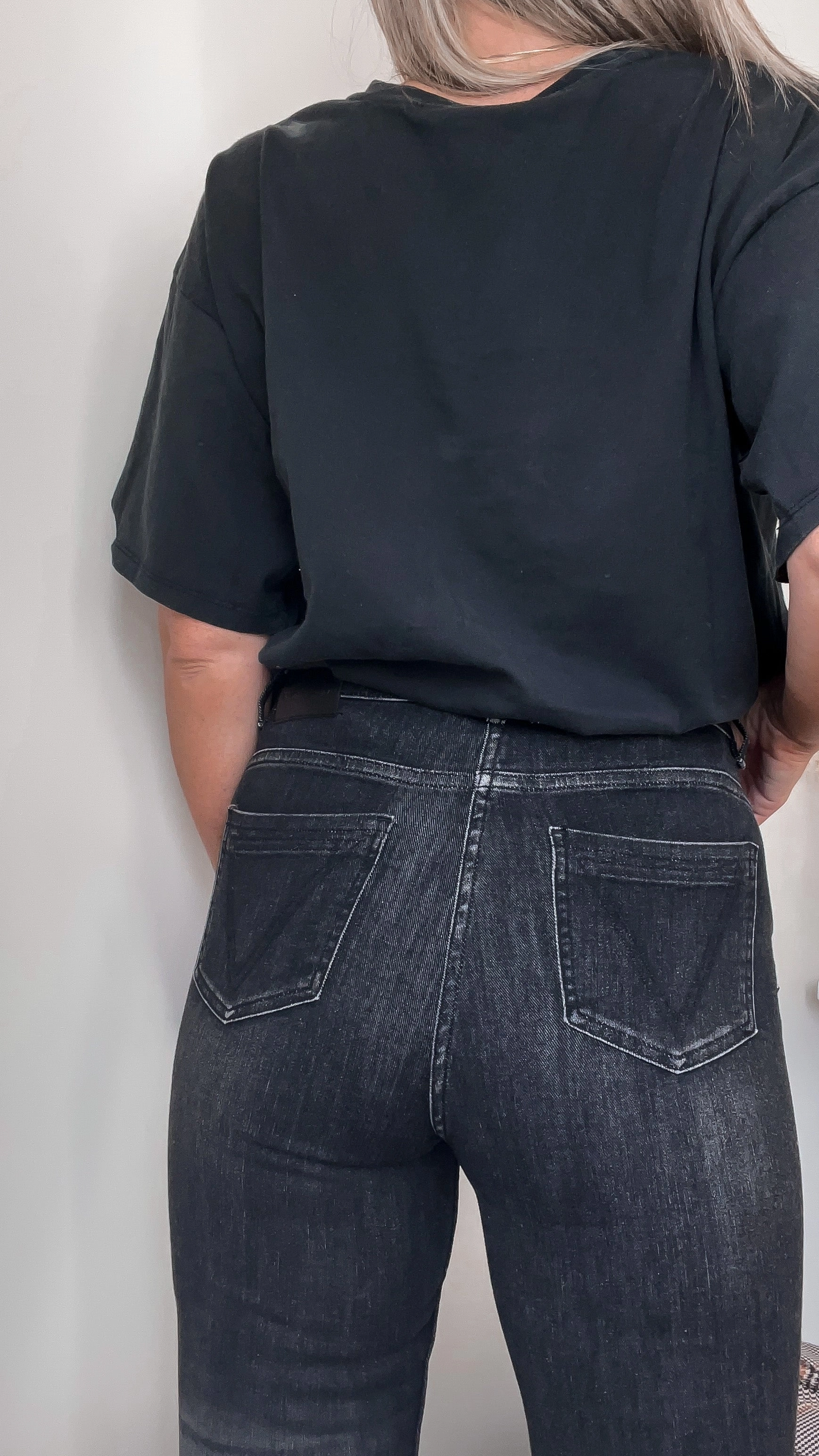 Shine On Label Smith Washed Black Skinny jean Functional Comfort Wear