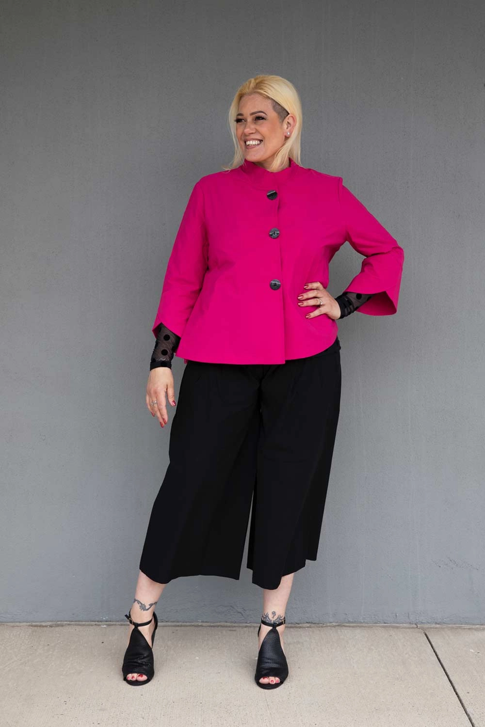 Trendy Design LS Collection - 50P3 Wide Pleated Culottes