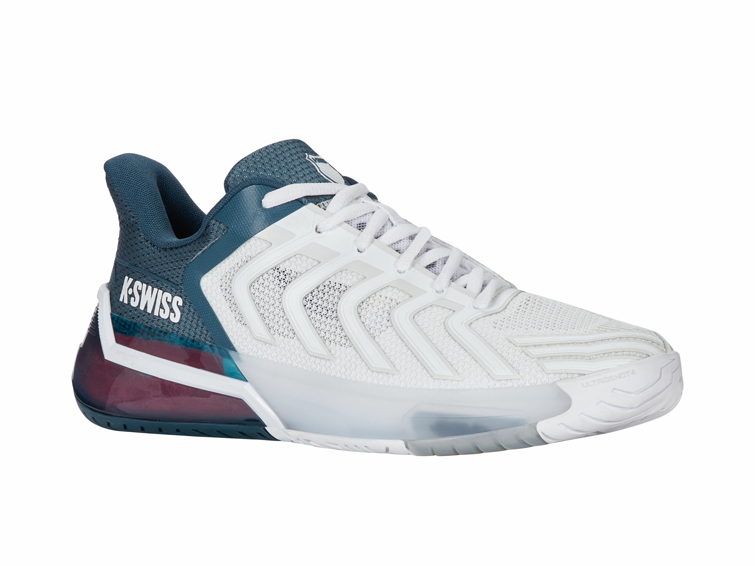 04437-129-M | ULTRASHOT 4 | WHITE/STARGAZER/NEON BLAZE Comfort Cushion Technology Comfort Heel