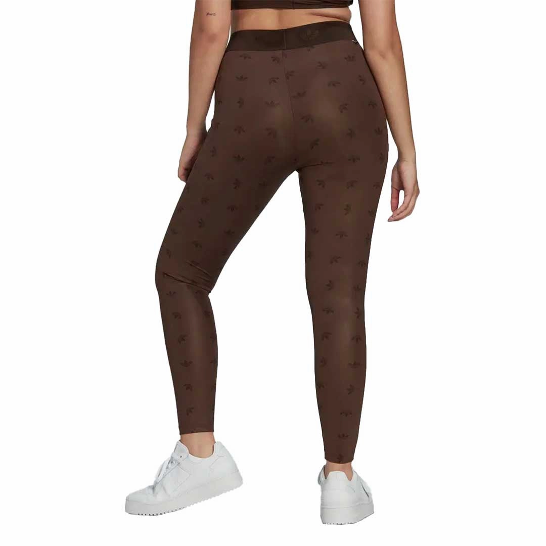 adidas - Women's 7/8 High-Waist Allover Print Legging (HL9150) Flex Wear Soft Brush Lining