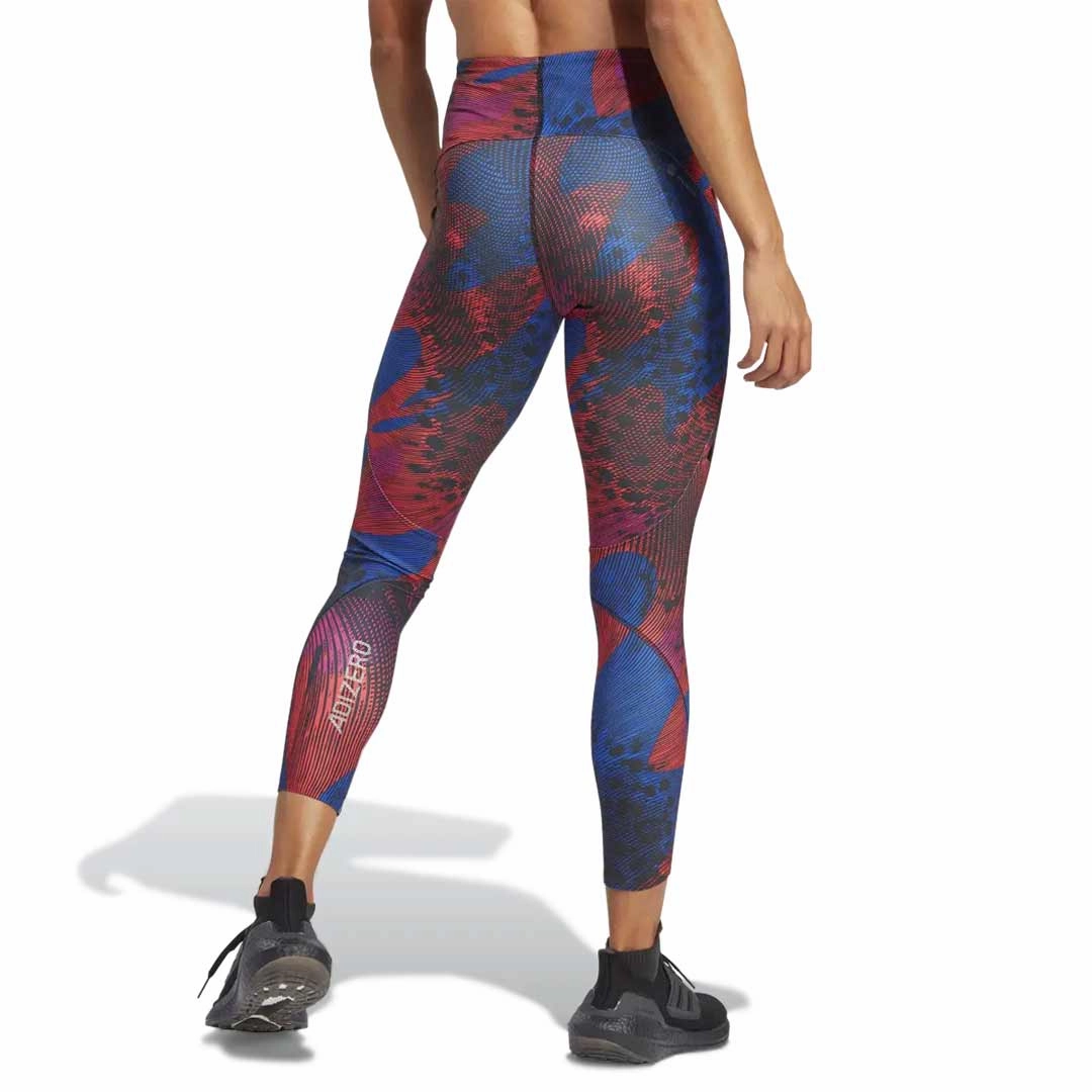 Soft and Light adidas - Women's Adizero Running Allover Print 7/8 Leggings (HS5433)