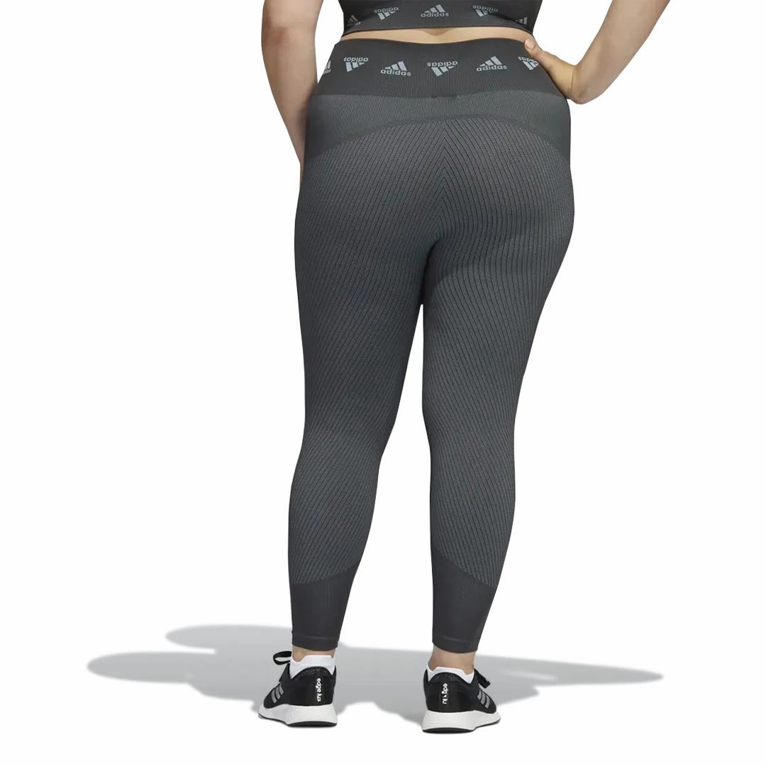 adidas - Women's Aeroknit 7/8 Tights (Plus Size) (HD1985) EcoFriendlyBlend Chic Vibe