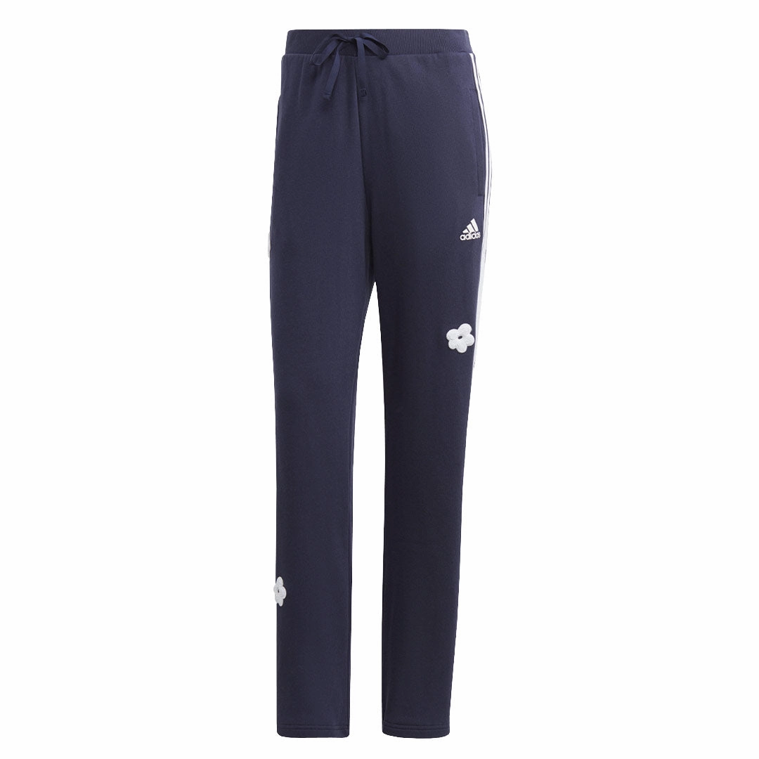 Minimal Comfort adidas - Women's Chenille Flower Patches 3-Stripes High Rise Pant (IC0019)