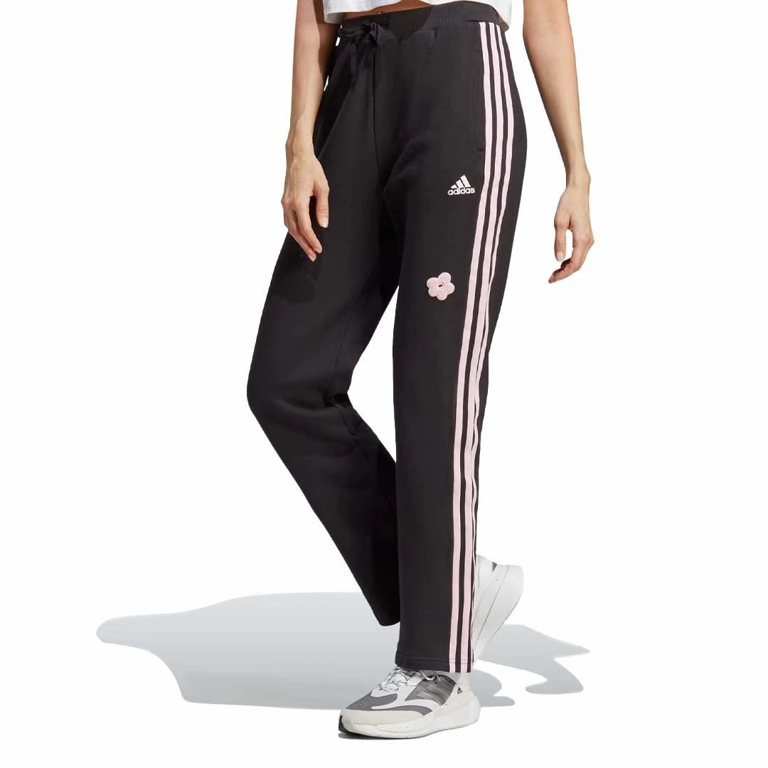 Active Comfort Wear Day Comfort adidas - Women's Chenille Flower Patches 3-Stripes Jogger (IC0018)
