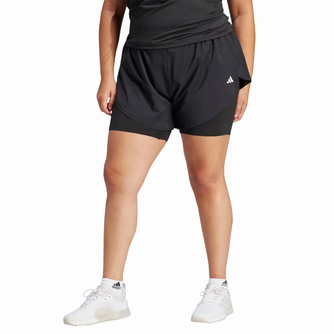 Core Fit adidas - Women's Designed For Training 2 in 1 Shorts (Plus Size) (IN6923)