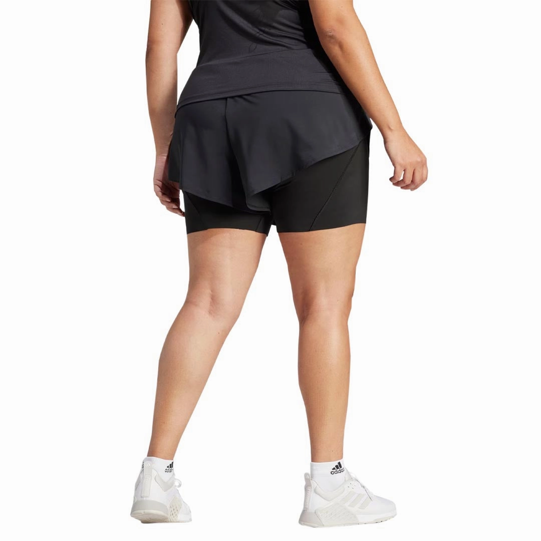 Street Ready Packable design adidas - Women's Designed For Training 2 in 1 Shorts (Plus Size) (IN6923)