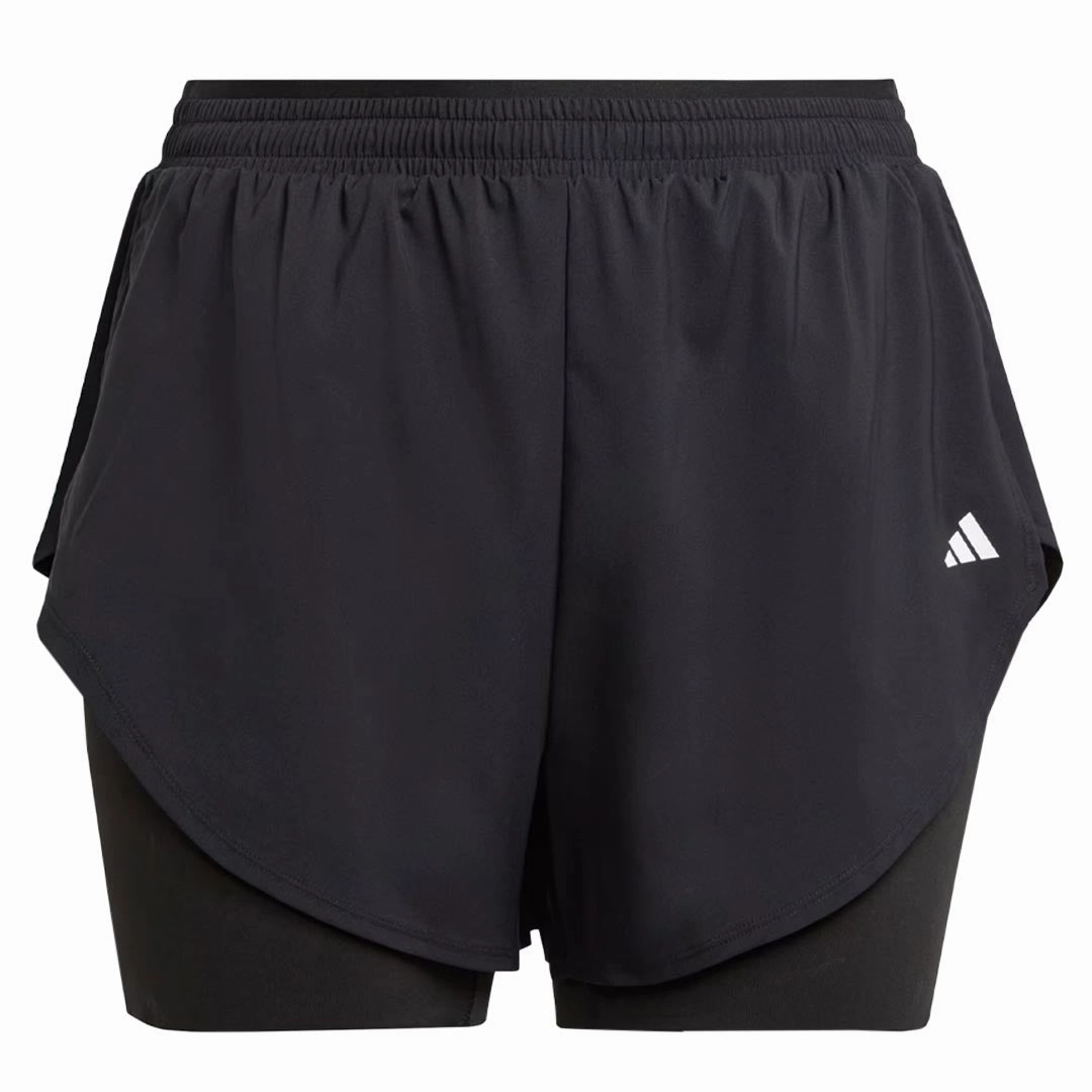 adidas - Women's Designed For Training 2 in 1 Shorts (Plus Size) (IN6923) Casual Layer Casual Comfort Wear
