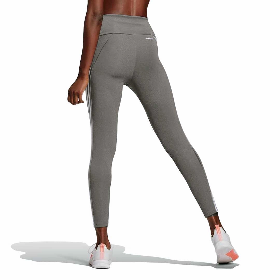 adidas - Women's Designed to Move High-Rise 3-Stripes 7/8 Sport Leggings (GL4043) Easy Flex Design