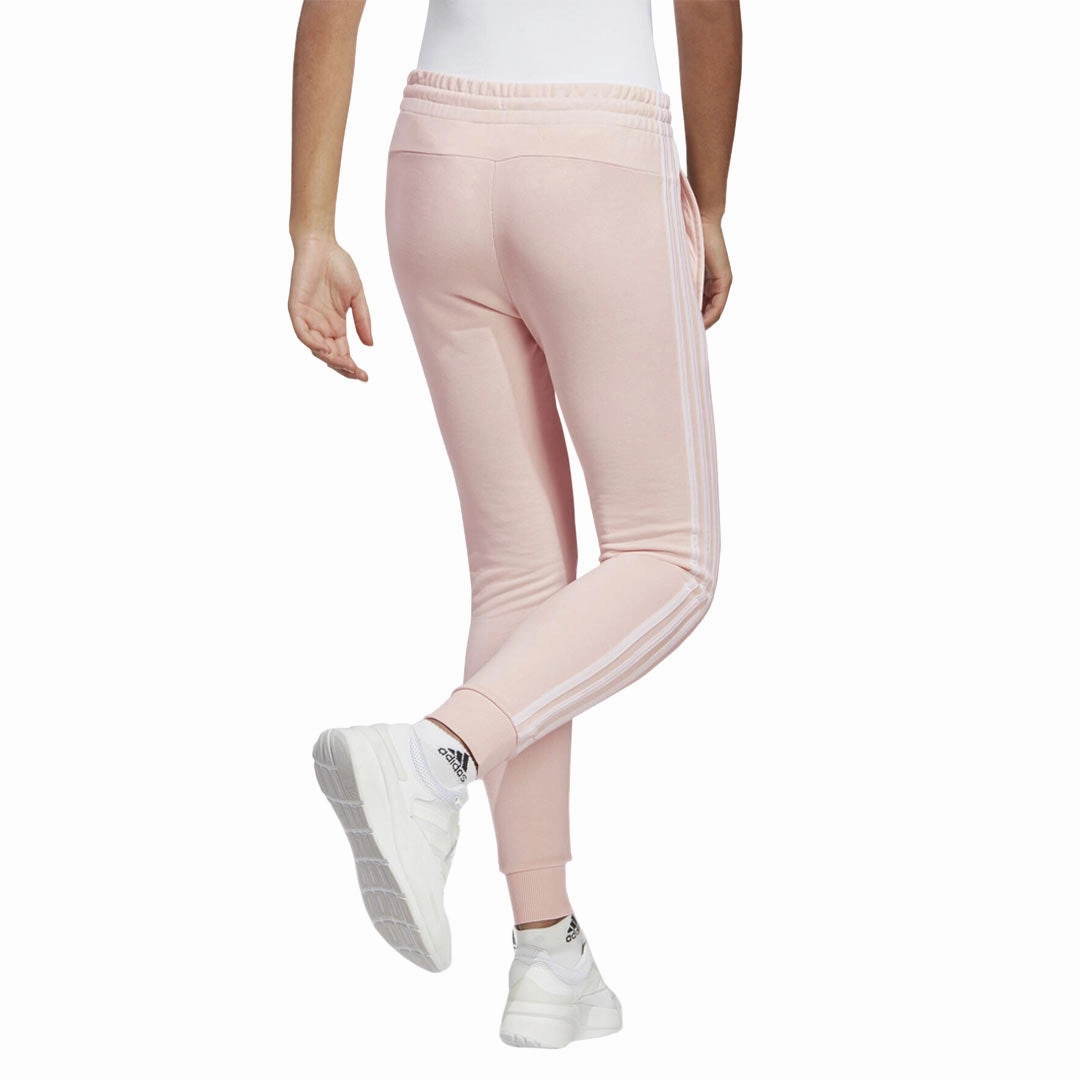 Body Sculpting Comfortable Fit Look adidas - Women's Essentials 3-Stripes French Terry Cuffed Pant (IC9924)