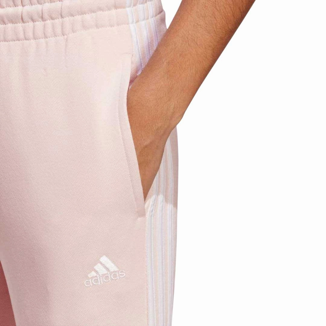 adidas - Women's Essentials 3-Stripes French Terry Cuffed Pant (IC9924) Minimalist Design AntiSlipGrip