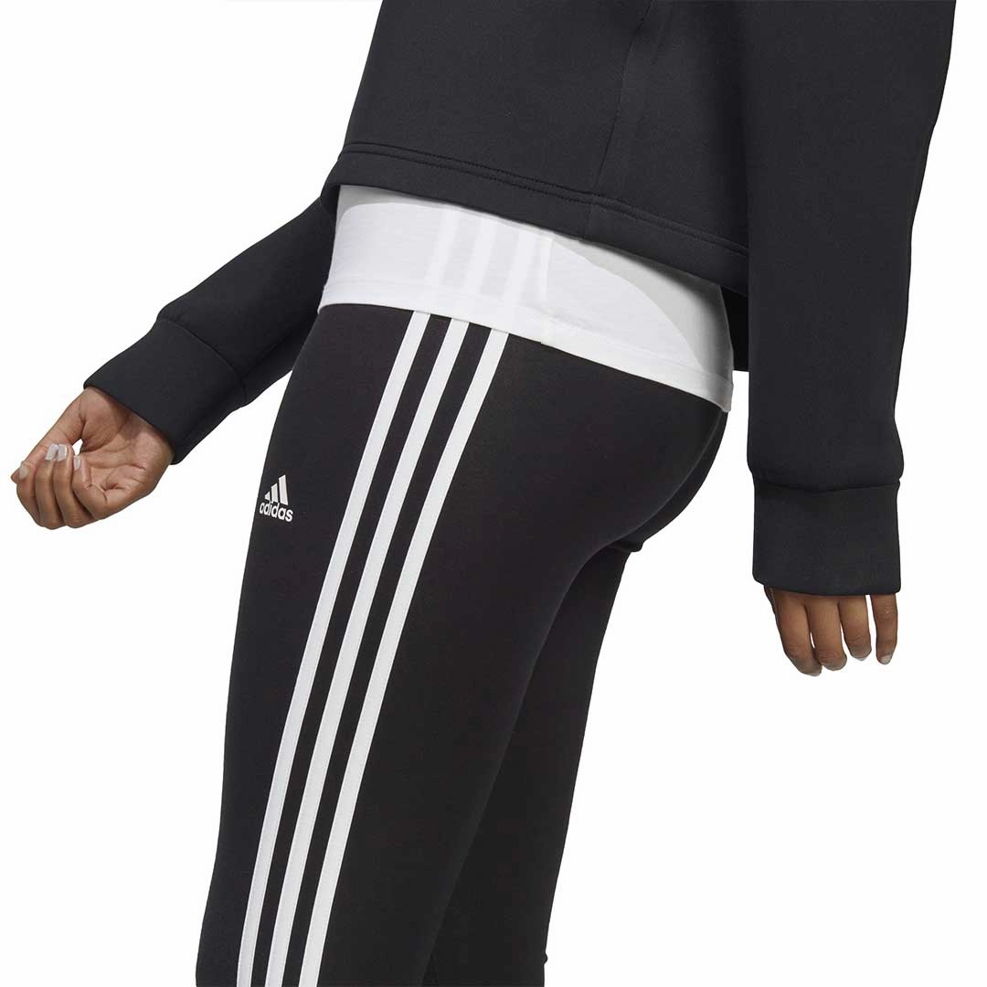 Compression Fit FrictionResistantEdging adidas - Women's Essentials 3 Stripes High Waisted Single Jersey Leggings (IC7151)