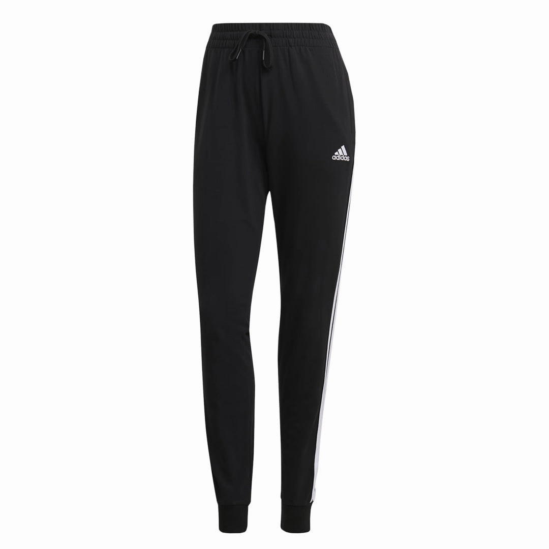 adidas - Women's Essentials 3-Stripes Pant (GM5542) Breathable Comfort Fit AdjustableWaistband