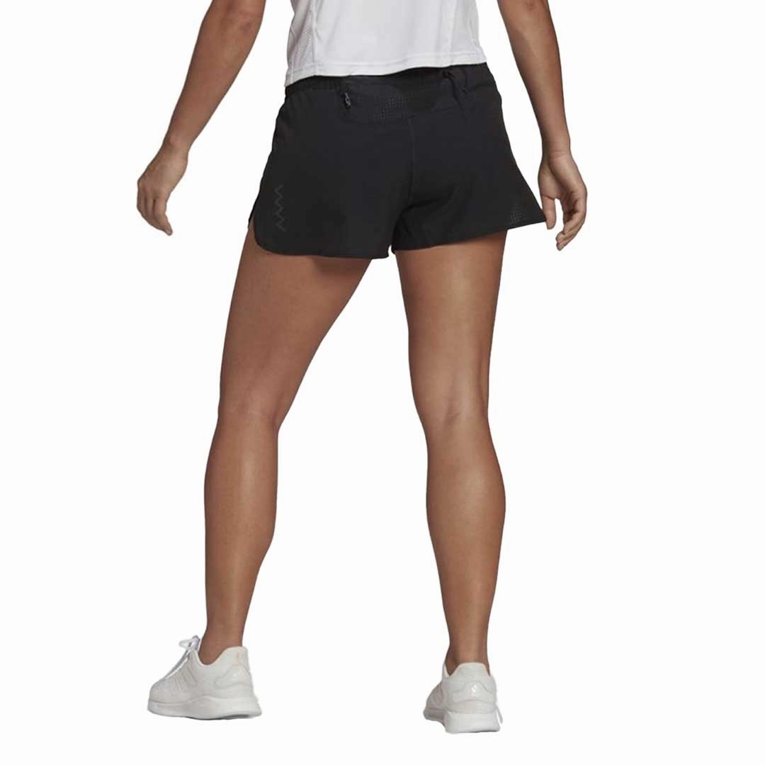adidas - Women's Fast Running 3 Inch Shorts (HE0345-3IN) Rubberized Hem Anti Cling Finish