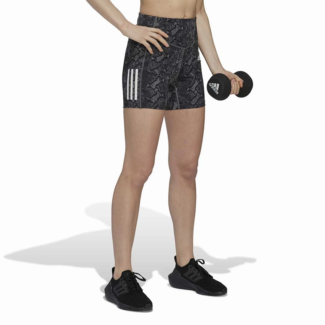 Athletic Fit adidas - Women's Hyperglam Aeroready High Rise Tight Shorts (H44780)