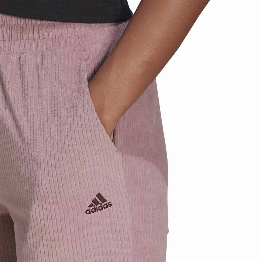 adidas - Women's Hyperglam Rib Velour Flared Leg Pant (IB3617) Urban appeal