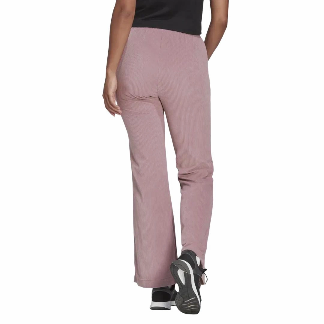 adidas - Women's Hyperglam Rib Velour Flared Leg Pant (IB3617) Breath Friendly