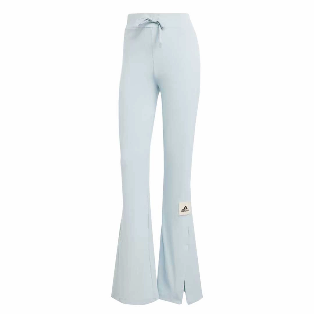 adidas - Women's Lounge Ribbed Flared Leg Pant (IA3004) Flexible Leg