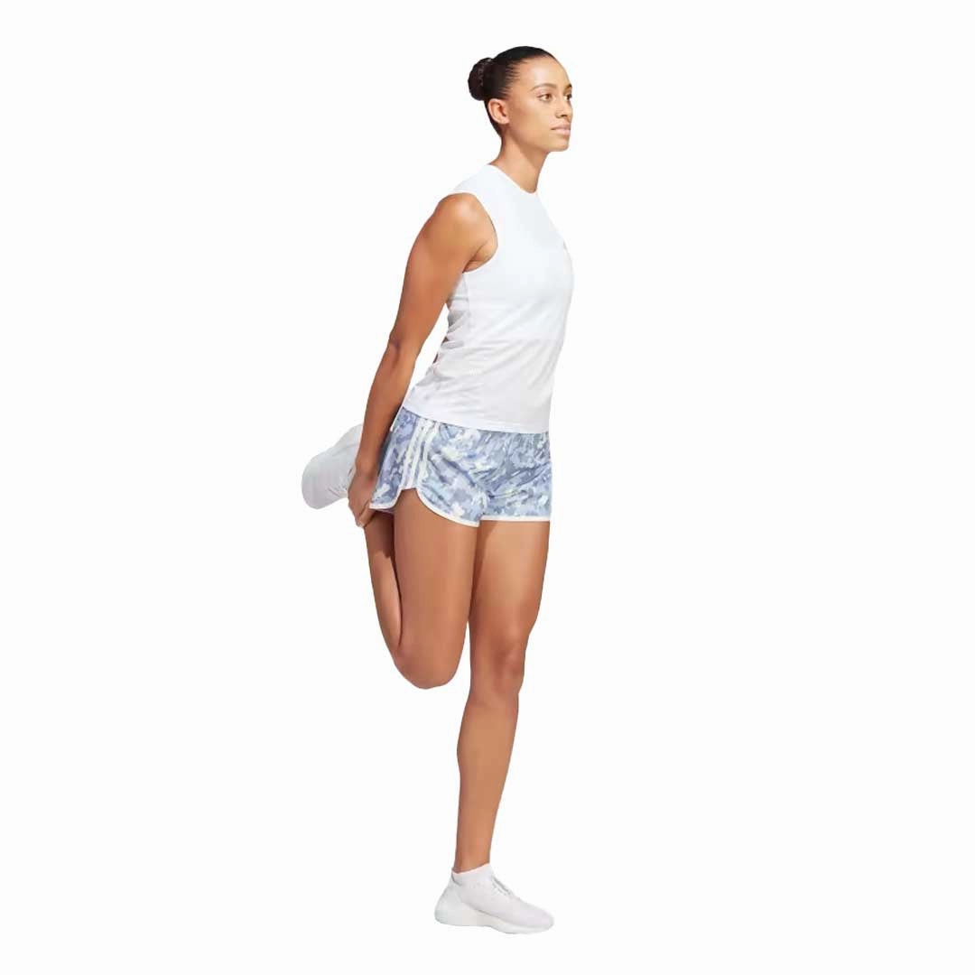adidas - Women's Marathon 20 Camo Running 4 Inch Shorts (HR9972-4IN) Chill Fit
