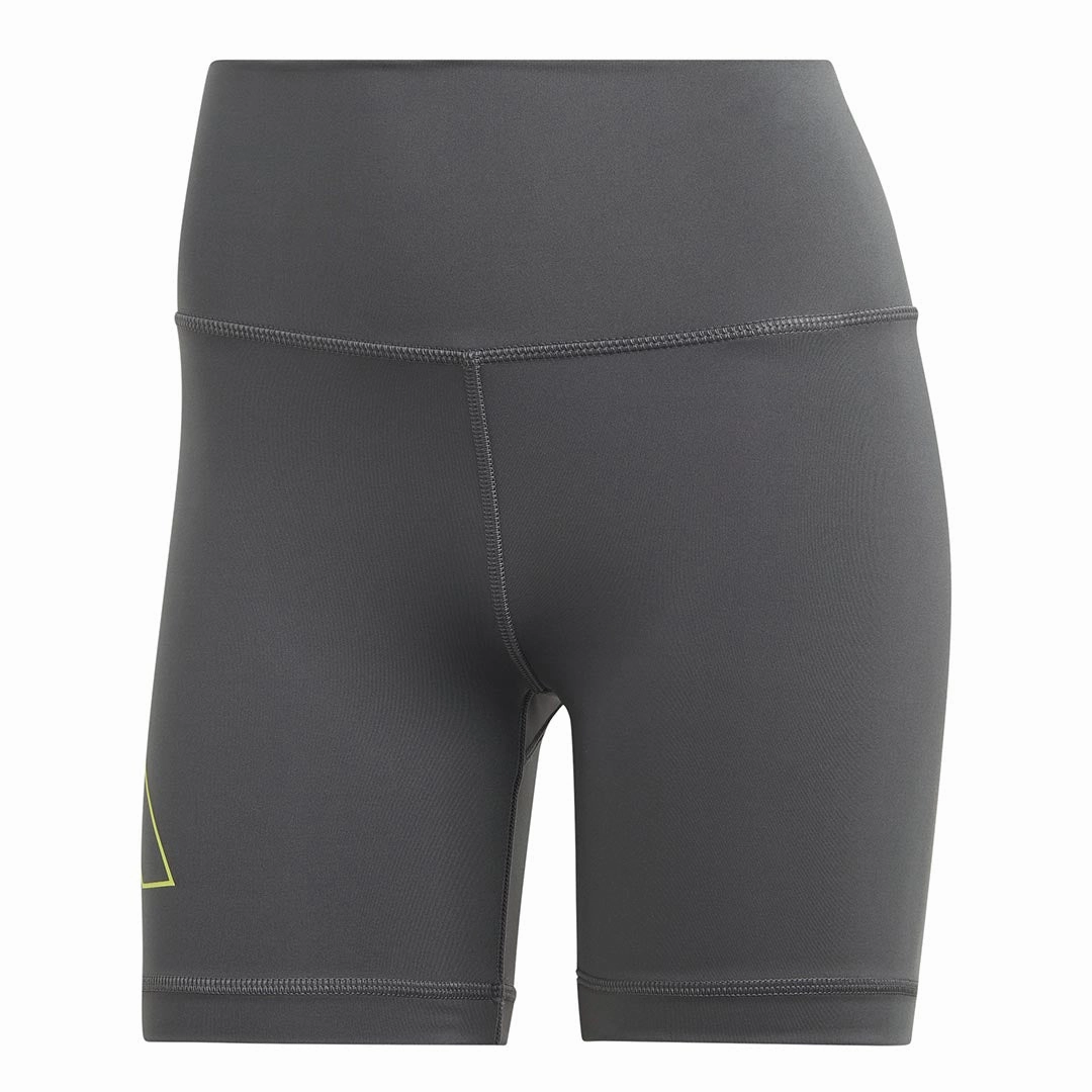 adidas - Women's Optime Hyperbright Training High Rise Shorts (IL6612) Breathable back panel