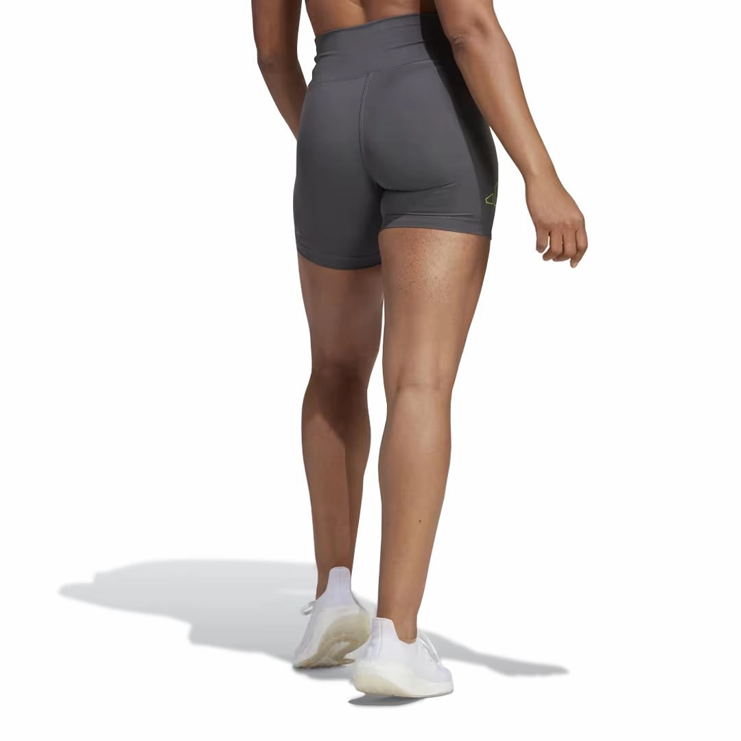 adidas - Women's Optime Hyperbright Training High Rise Shorts (IL6612) Sporty Layer