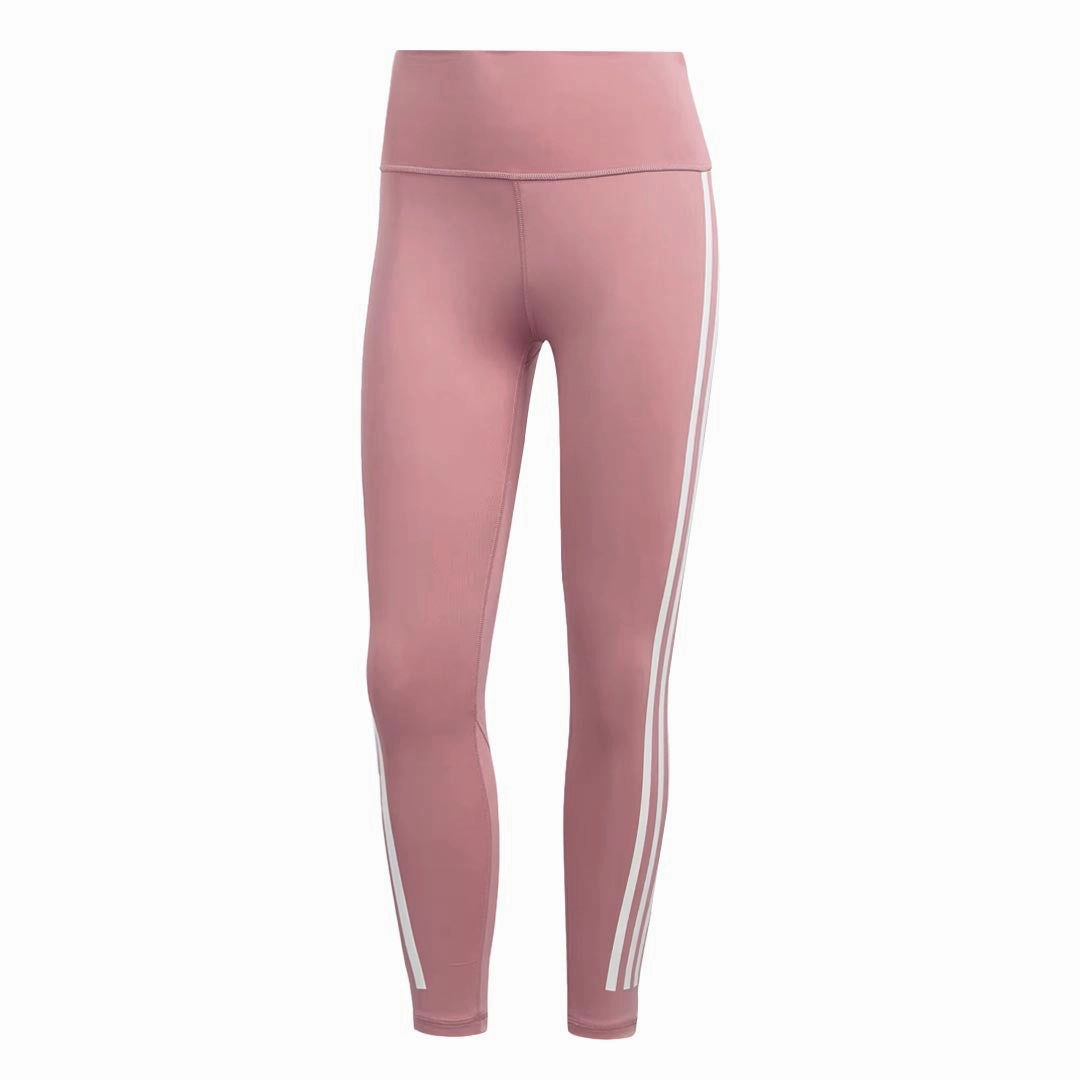 Stretchable Fabric Full Motion adidas - Women's Optime TrainIcons 3-Stripes 7/8 Leggings (IK4295)