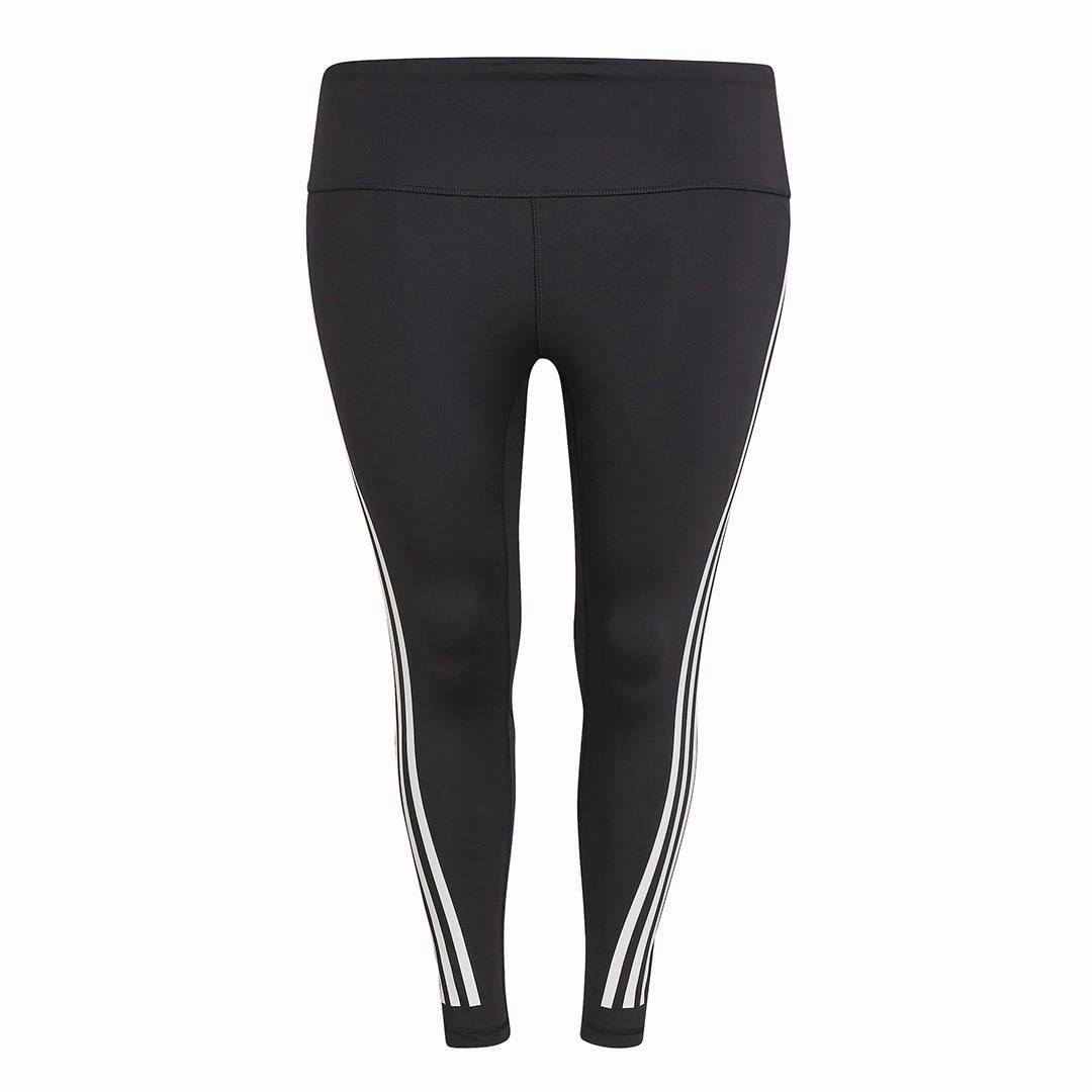 Body shaping Sleek Waist adidas - Women's Optime Trainicons 3-Stripes 7/8 Leggings (Plus Size) (H64212)