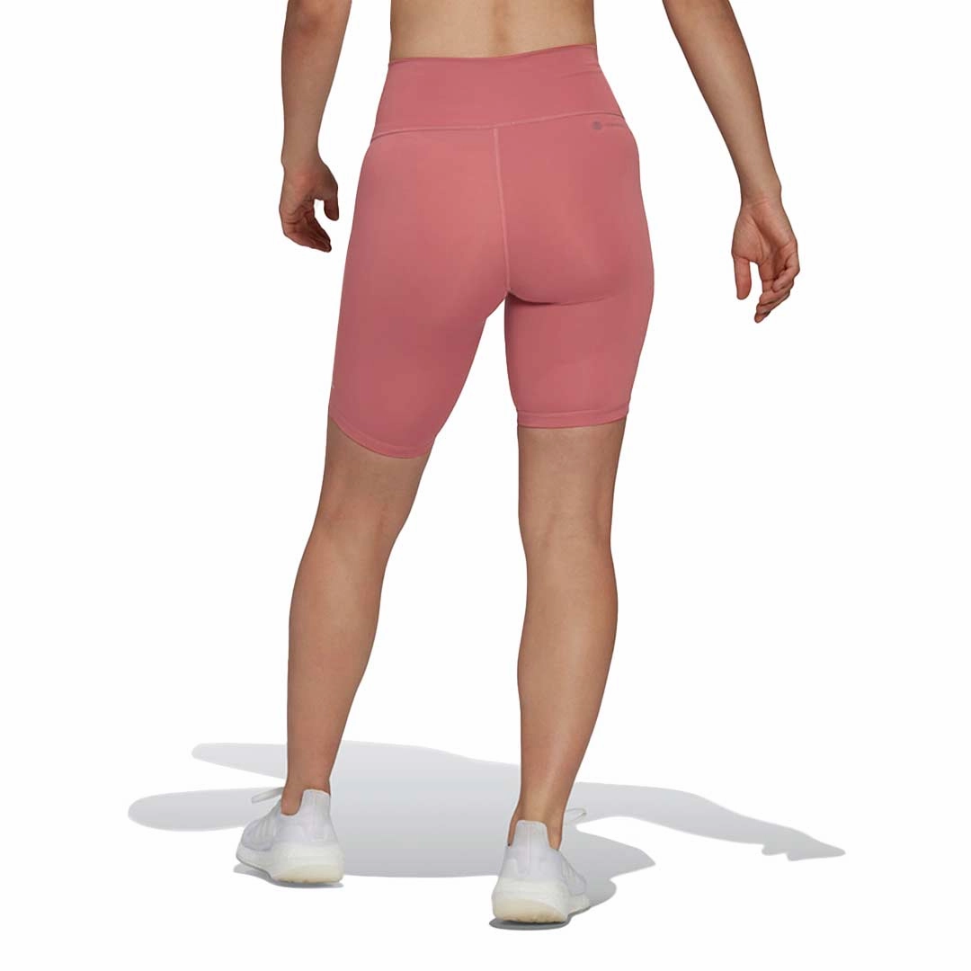 Versatile Wearable Barrel Waist adidas - Women's Optime Trainicons 3-Stripes Biker Shorts (HK2552)