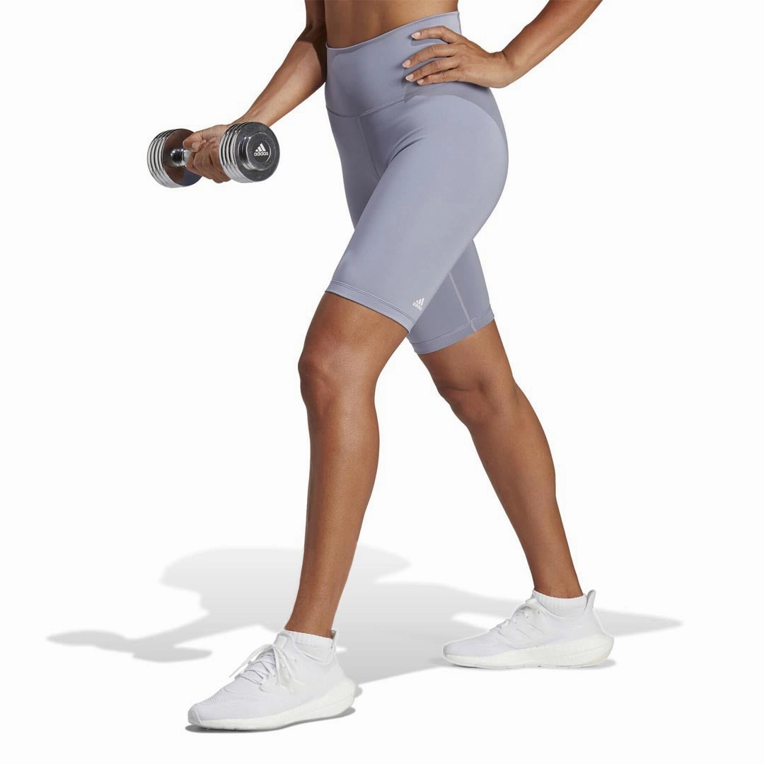 Active Layer Elastic Cuff adidas - Women's Optime Training Biker Shorts (HR9614)