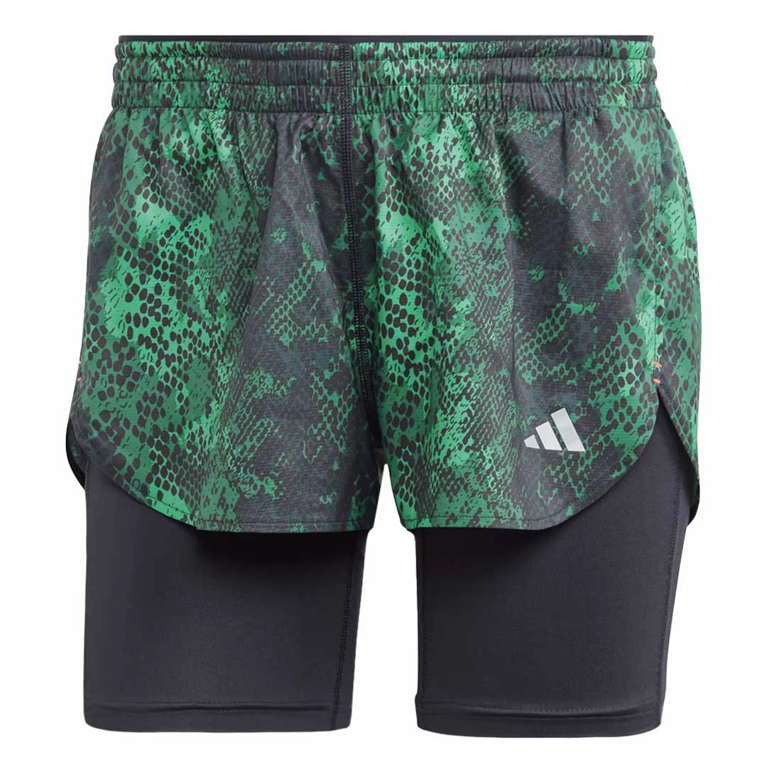 Tapered leg Travel Ready Fit adidas - Women's Run Fast 2-In-1 Shorts (HY8462)