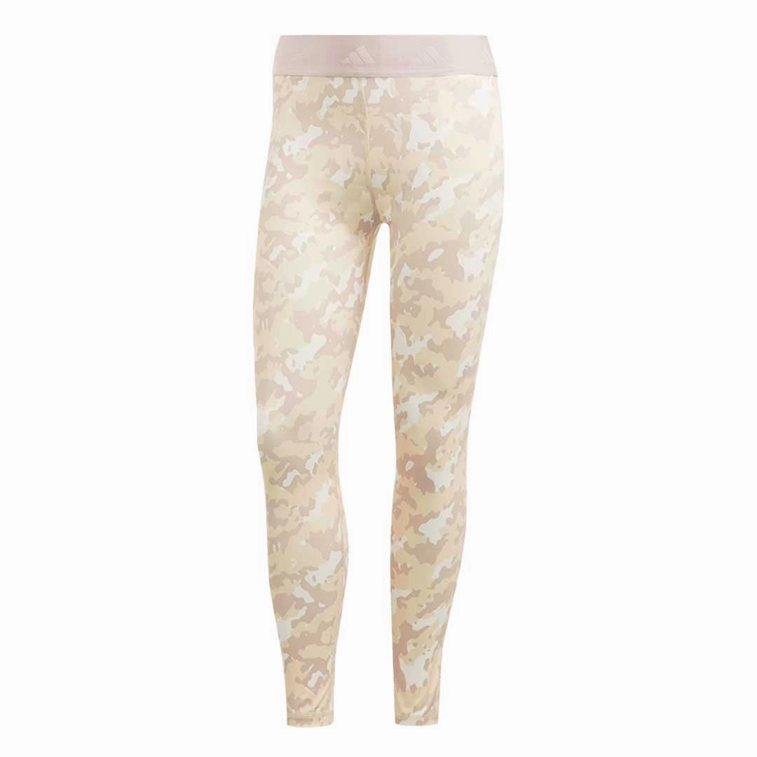 adidas - Women's Techfit Camo 7/8 Leggings (HR2937) Curved Waistline Stain Release Finish
