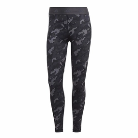 Comfy Waistband High-waisted fit adidas - Women's Techfit Camo 7/8 Leggings (HS7416)
