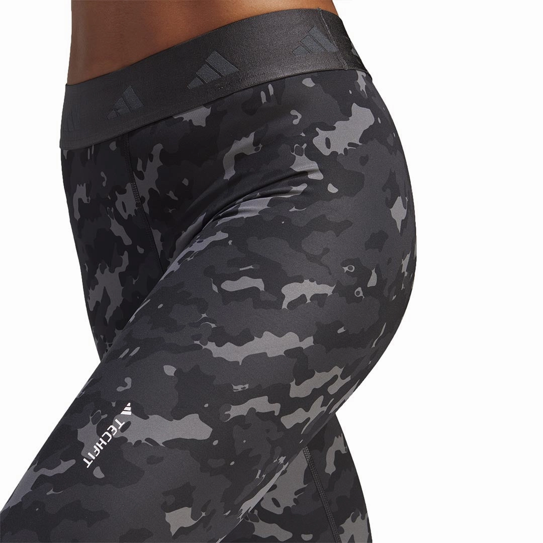 Anti Friction Lining Modern Fit adidas - Women's Techfit Camo 7/8 Leggings (HS7416)