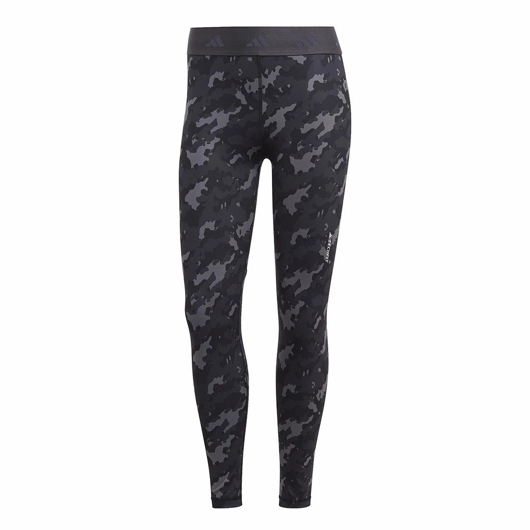 Comfy Waistband High-waisted fit adidas - Women's Techfit Camo 7/8 Leggings (HS7416)