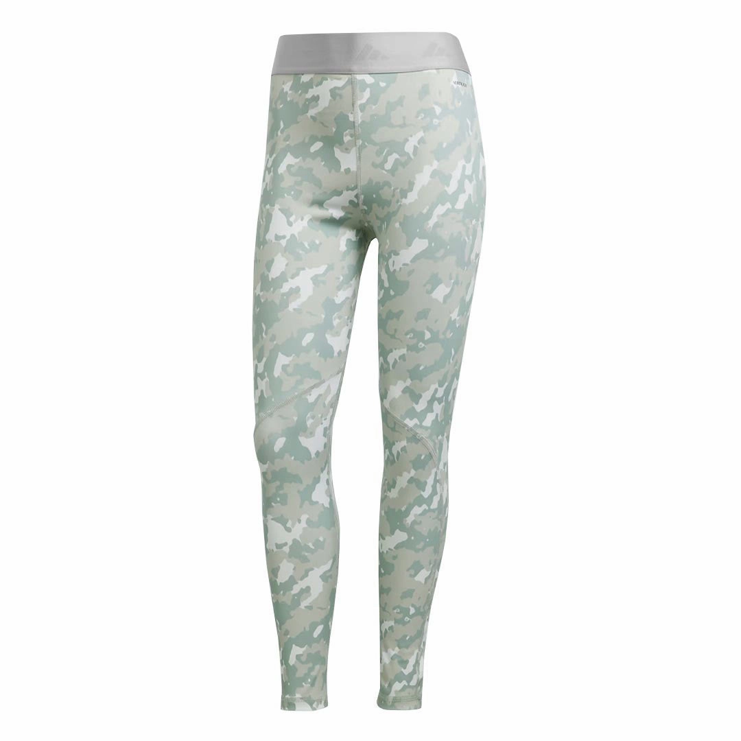 adidas - Women's Techfit Camo 7/8 Leggings (IJ6873) Layered Panel Design Stretching Fit