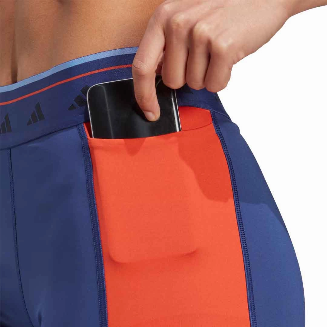 adidas - Women's Techfit Colorblock 7/8 Leggings (IQ3432) Flexible Waist