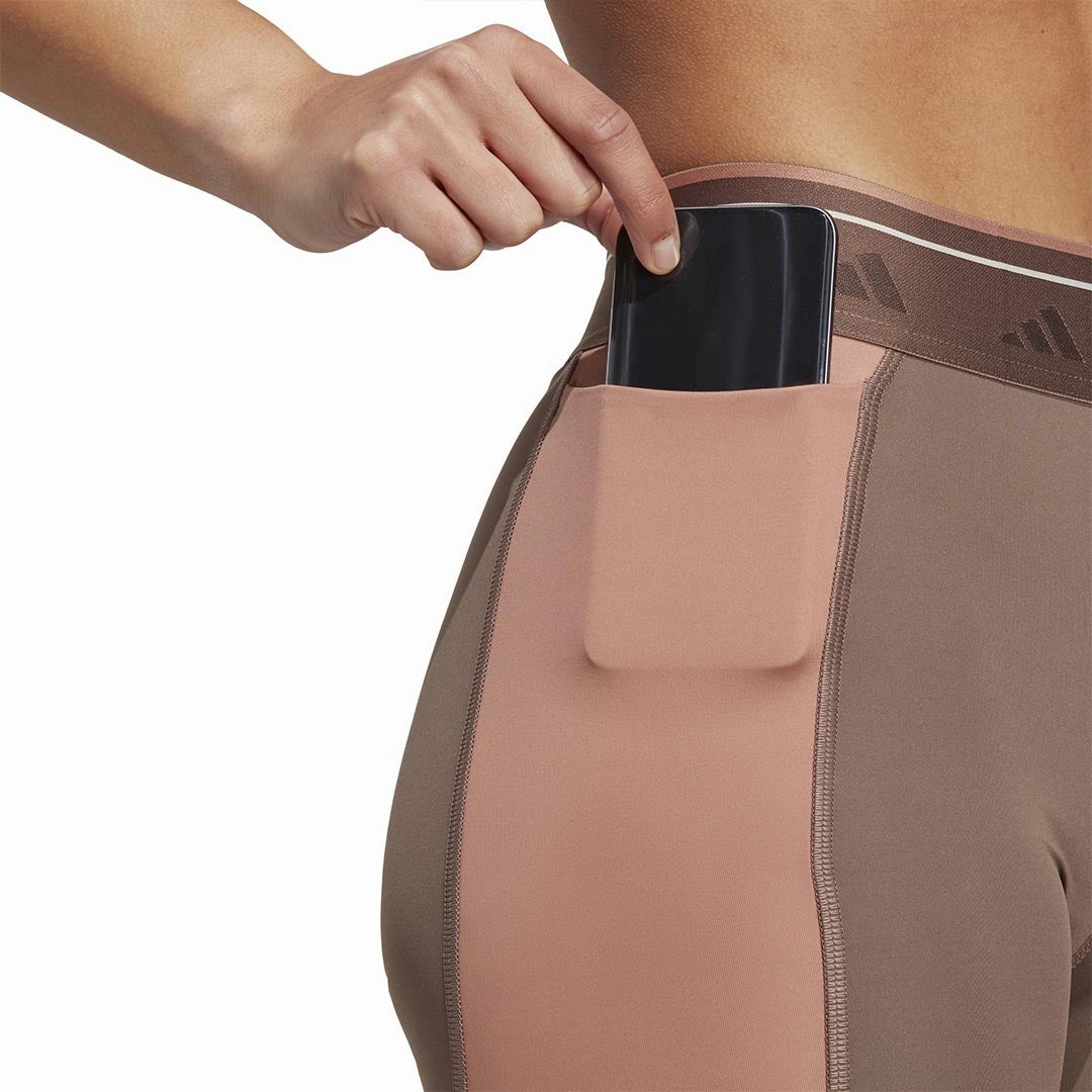 Breathable Stretch Wear Breath Flex adidas - Women's Techfit Colourblock 7/8 Leggings (IQ3430)