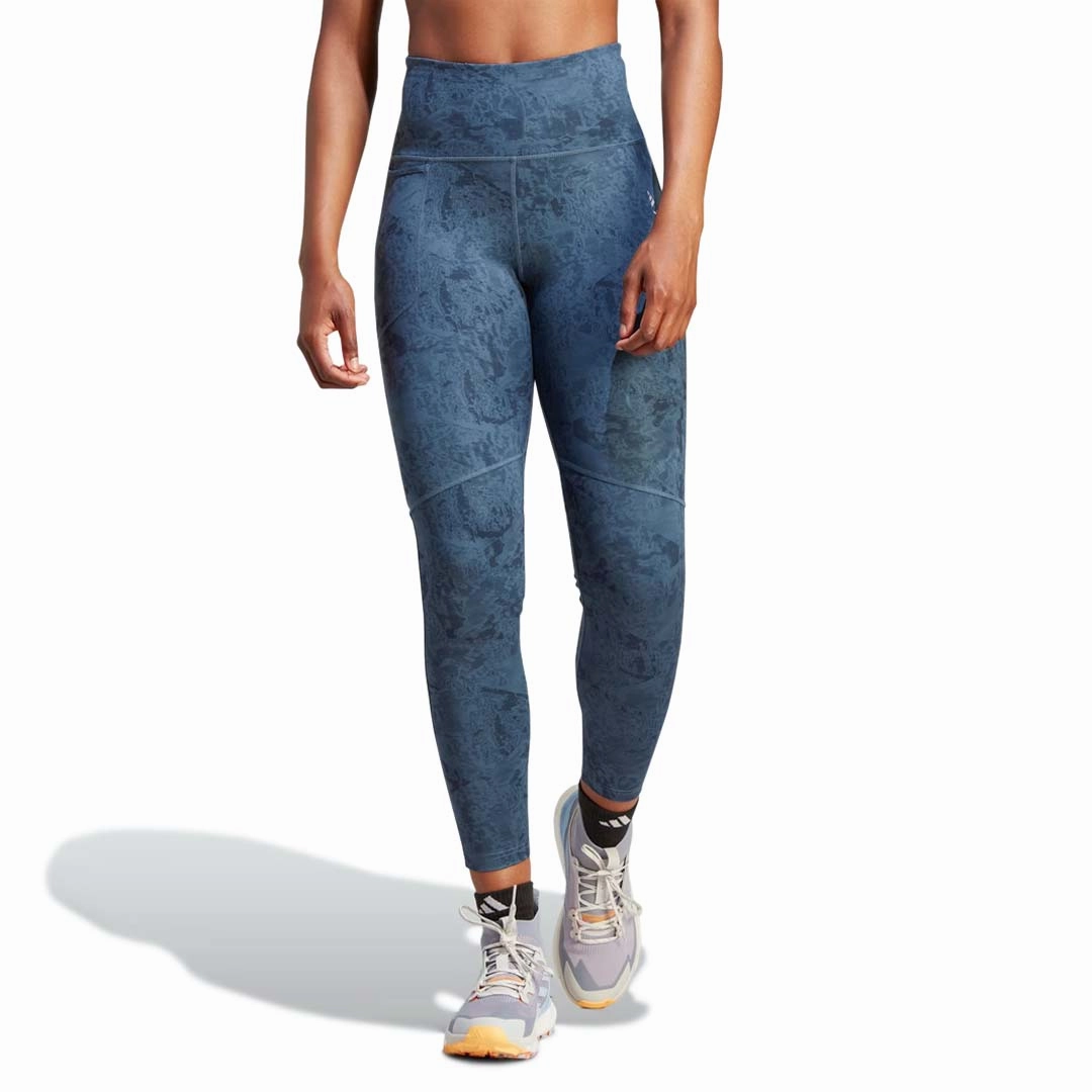adidas - Women's Terrex Multi Allover Print Leggings (HM4010) QuickReleaseBuckle Active Fit